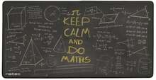 Hiirematt Natec Maths Maxi NPO-1455, 800 x 400 mm, must/kollane/valge