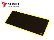 Hiirematt Savio Turbo Dynamic LED EDITION XL, 900 x 400 mm, must