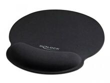 Hiirematt Delock Ergonomic Mouse Pad, 252 x 227 x 20 mm, must