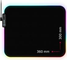 Hiirematt Lorgar Steller 913, 360 x 300 x 3 mm, must