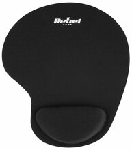 Hiirematt Rebel KOM1191, 24 x 20.7 cm, must