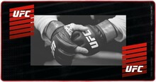 Hiirematt Konix UFC XXL, 900 x 460 mm, must/punane