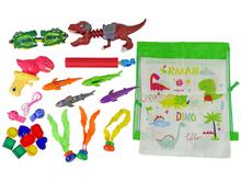 Sukeldumismänguasjade komplekt dinosaurused LeanToys