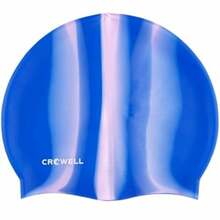 Ujumismüts Crowell Multi Flame, sinine/heleroosa