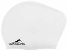 Ujumismüts naistele Aquafeel 30404, silikoon, valge