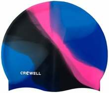 Ujumismüts Crowell Multi Flame, sinine/must/roosa