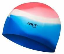 Ujumismüts Nils Aqua NQC Multicolor, sinine/valge/roosa