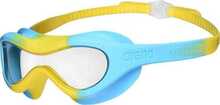 Ujumismask lastele Arena Spider Kids Mask, läbipaistev, sinine-kollane