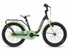 Laste jalgratas Scoool niXe 18, 1-speed, 18, tumehall-pastellroheline