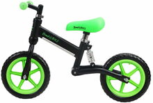 Tasakaaluratas Bimbo Bike Runner 75905, 12, must/roheline