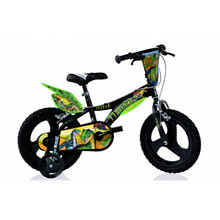 Laste jalgratas Dino Bikes 616L-DS 16, must/roheline