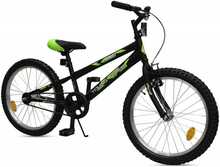 Laste jalgratas Enero Young Rider, 20, must/roheline