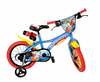 Laste jalgratas Dino Bikes Superman, 14, sinine/punane/kollane