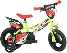 Laste jalgratas Dino Bikes Raptor, 12, neoonkollane