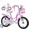Laste jalgratas RoyalBaby 14 Little Swan, roosa, korvi ja abiratastega RB14-18