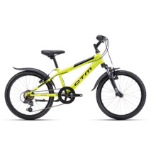 Laste jalgratas Ctm Scooby 2.0 20, matt lime-black