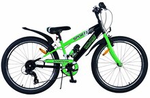 Laste jalgratas Volare Sportivo, 24, must/roheline