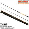 Spinning Akara Black Hunter 762ML4/18-228, 228 cm, 4-18 g, must/oranž, 2-osaline