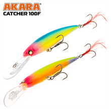 Vobler Akara Catcher 100F-A50, 10 cm, 14 g, sinine/hõbe/roheline