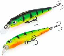 Vobler Akara Asher 80F-A17, 8 cm, 8 g, must/kollane/roheline