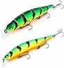 Vobler Akara Best Minnow 110SP A107, 11 cm, 17 g, must/kollane/roheline