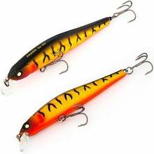 Vobler Akara Sly 90F-A129, 9 cm, 9 g, must/kollane/oranž