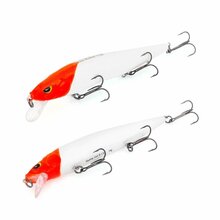 Vobler Akara Mullet 110F-A1, 110 cm, 14 g, valge/punane