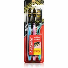 Hambaharjad Colgate Zig Zag Charcoal, 3 tk