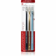 Pehmed hambaharjad Swissdent Unisex Profi Whitening, 3 tk