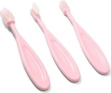 Hambaharjade komplekt BabyOno, roosa, 3 tk