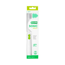 Dantų šepetėlis su baterija Gum Sonic Daily baltas