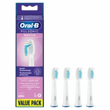 Hambaharja otsikud Oral-B Pulsonic Sensitive, valged, 4 tk