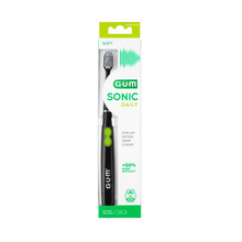 Vibruojantis dantų šepetėlis Sunstar gum Sonic Daily juodas