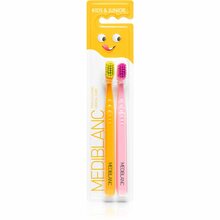 Laste hambahari Mediblanc Kids & Junior Ultra Soft, oranž/roosa, 2 tk