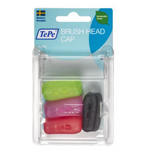 Hambaharja katted TePe Brush Head Cap, 4 tk