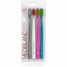 Hambaharjad Mediblanc Ultra Soft, eriti pehme, 4 tk, hall/valge/roosa/sinine
