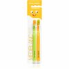 Laste hambahari Mediblanc Kids & Junior Ultra Soft, roheline/oranž, 2 tk