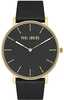Naiste kell Paul Lorens PL8709A1-1A2, must/kuldne