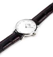 Naiste kell Daniel Wellington Classy York, valge/pruun, karbis