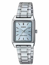 Naiste käekell Casio LTP-V007D-1E karbiga, hõbedane