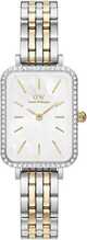 Naiste käekell Daniel Wellington Quadro Lumine Bezel 5-Link Two-Tone DW00100671, zw519g