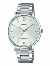 Naiste kell Casio COLLECTION LTP-VT01D-2B, 34 mm, hõbedane