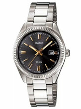 Naiste kell Casio LTP-1302D-1A2V, must/hõbe