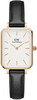 Naiste käekell Daniel Wellington DW00100434, Quadro Pressed Sheffield Gold, must/valge