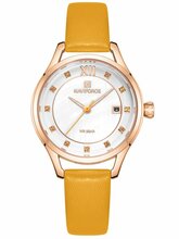 Naiste käekell Naviforce NF5010, pruun, karp