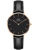 Naiste kell Daniel Wellington Classic Petite Sheffield DW00100168, 32mm, must