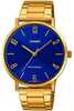 Naiste kell Casio Collection LTP-VT01G-2B, kuldne/sinine
