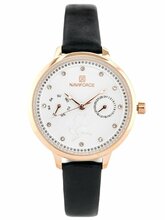 Naiste kell Naviforce NF5003, kuldne/must, karp