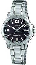 Naiste käekell Casio Collection LTP-V004D-1B2, must/silver
