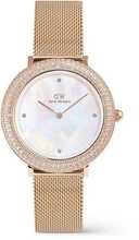Naiste käekell Daniel Wellington Crystalline Bezel Melrose DW00100823, roosa kuld